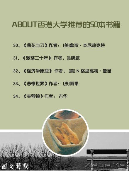 香港大学推荐的50本经典书籍 (6)